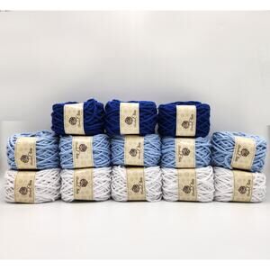 13 Balls Macrame Cotton Cord 7 mm Crochet Knitting Yarn Baskets Wall Decor
